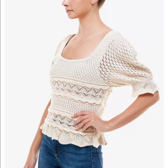 Q & A crocheted sweater - Picture 4 of 8